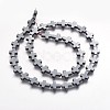Non-magnetic Synthetic Hematite Beads Strands X-G-P218-17-08-2