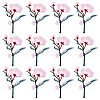 12Pcs Polyester Cotton Computerized Embroidery Thread Iron on Sew On Patches PATC-HY0002-09B-1