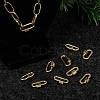 Brass Screw Carabiner Lock Charms KK-T047-08-8