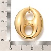 PVD Vacuum Plating 304 Stainless Steel Pendants X-STAS-U035-41G-02-3