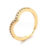 Clear Cubic Zirconia Crown Open Cuff Ring for Women RJEW-C018-15G-4