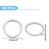 100Pcs 304 Stainless Steel Linking Ring STAS-UN0041-24-3