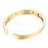 Cubic Zirconia Word Love Hinged Bangle BJEW-N014-021A-2