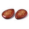 Natural Red Jasper Pendants G-T122-73K-4