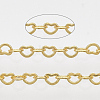 Soldered Brass Heart Chains CHC-T008-03G-1
