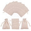 Polycotton(Polyester Cotton) Packing Pouches Drawstring Bags ABAG-T004-10x14-01-1