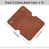 2Pcs 2 Colors Wide Imitation Leather Cable Keepers AJEW-GF0006-46-2