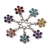Zinc Alloy Enamel Pendants X-ENAM-H169-M-1