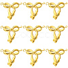 10Pcs 304 Stainless Steel Bowknot Connector Charms STAS-SC0010-53-1
