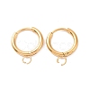 PVD Vacuum Plating Stainless Steel Huggie Hoop Earring Findings X-STAS-J400-36G-1