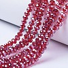 Electroplate Glass Beads Strands X-EGLA-A034-T2mm-A06-1