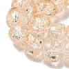 Transparent Spray Painting Crackle Glass Beads Strands GLAA-NH0001-05H-3