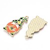 Alloy Enamel Pendants ENAM-T022-01B-2
