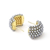 Gainsboro Plastic Pearl Beaded Stud Earrings EJEW-L270-012A-G-1-2