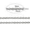 Tarnish Resistant 304 Stainless Steel Cable Chains CHS-O005-19B-2