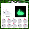 30Pcs Luminous Translucent Resin Pendants RESI-SZ0003-34-2