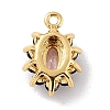 Eco-Friendly Brass Micro Pave Cubic Zirconia Charms ZIRC-C027-12G-06-RS-2