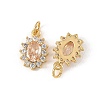 SHEGRACE Brass Micro Pave Cubic Zirconia Pendants XGRQ2O533-446A-G-2