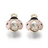Alloy Rhinestones Enamel Pendants ENAM-T009-53A-RS-1