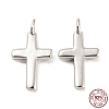 Rhodium Plated 925 Sterling Silver Charms X-STER-Q190-07P-1