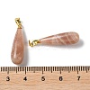 Natural SunstoneTeardrop Pendants G-Q005-03G-04-3