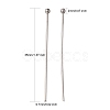 Tarnish Resistant 304 Stainless Steel Ball Head Pins STAS-K146-045-35x0.7mm-2