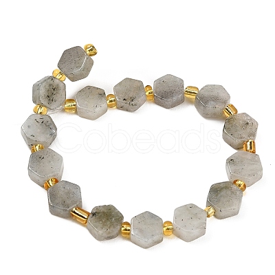 Natural White Labradorite Beads Strands G-F833-B10-01-1