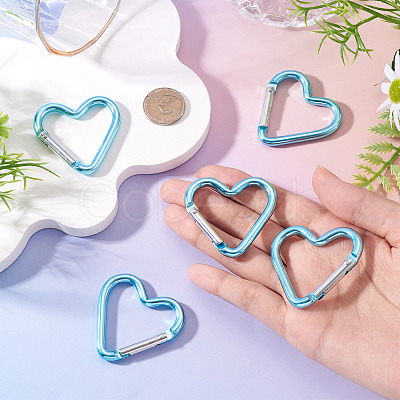5Pcs Zinc Alloy Spring Gate Rings FIND-TA0009-73L-1
