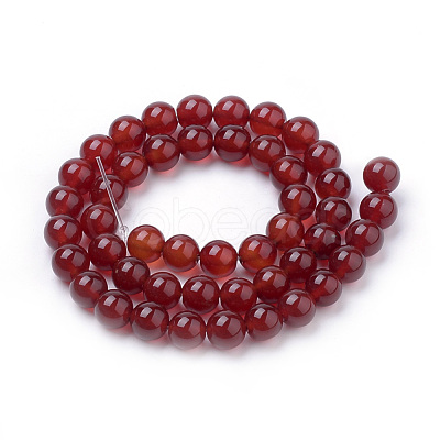 Natural Carnelian Beads Strands G-S259-32-10mm-1