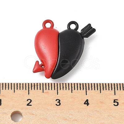 Spray Painted Alloy Magnetic Pendants PALLOY-V006-12-1
