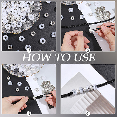 3Pcs Acrylic Hair Pin Bun Maker OHAR-PA0001-01C-1