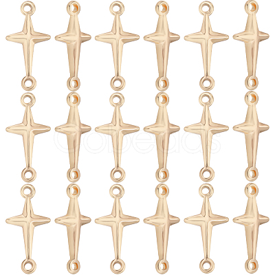 40Pcs Brass Connector Charms KK-BBC0010-15G-1