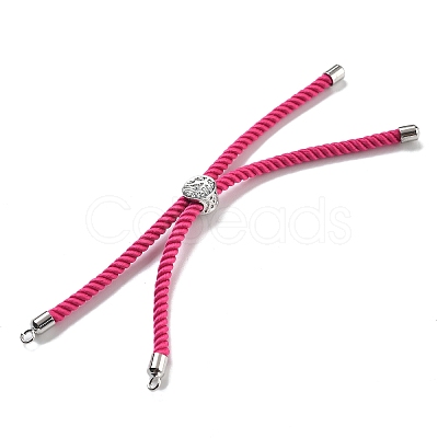 Twisted Nylon Cord Silder Bracelets DIY-B066-03P-12-1