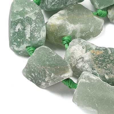 Natural Green Aventurine Beads Strands G-G697-E07-1