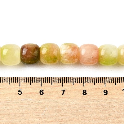 Natural Dyed White Jade Beads Strands G-U023-B03-03-1