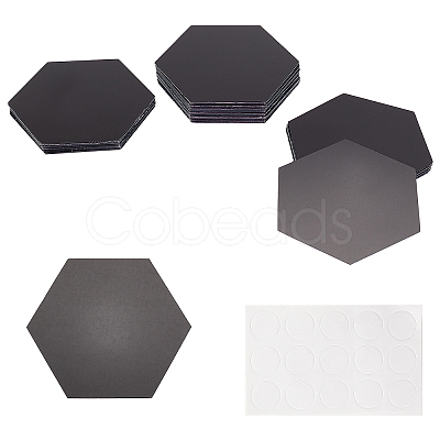 Acrylic Hexagon Mirror Wall Decor DIY-WH0221-30A-1