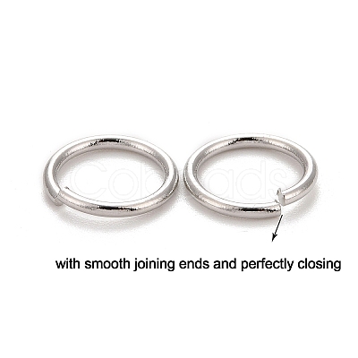 Brass Open Jump Rings KK-M165-9mm-01P-NR-1
