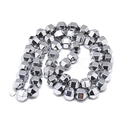 Electroplate Non-magnetic Synthetic Hematite Beads Strands G-T061-31A-1