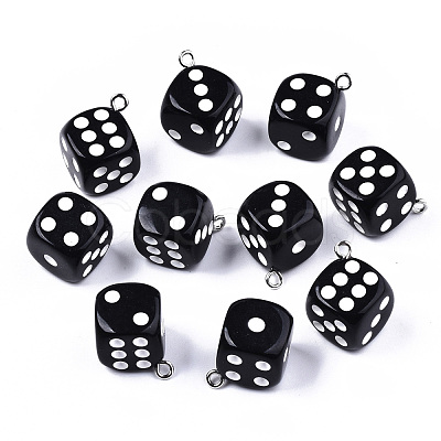 Opaque Epoxy Resin Pendants CRES-N025-12A-B01-1