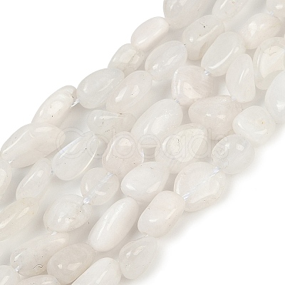 Natural Rainbow Moonstone Beads Strands G-G018-48-01-1