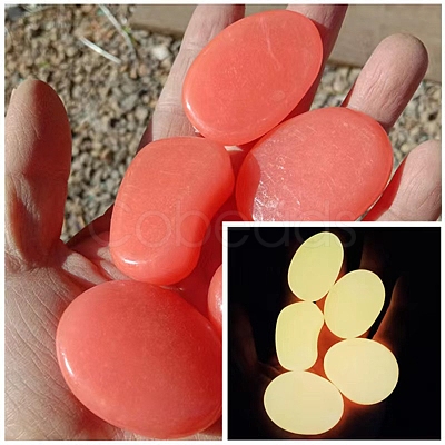 Resin Imitation Luminous Stone Display Decoration PW-WG93589-05-1