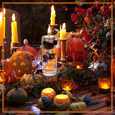 8Pcs Opaque Resin Halloween Display Decorations AJEW-PH0018-15-1