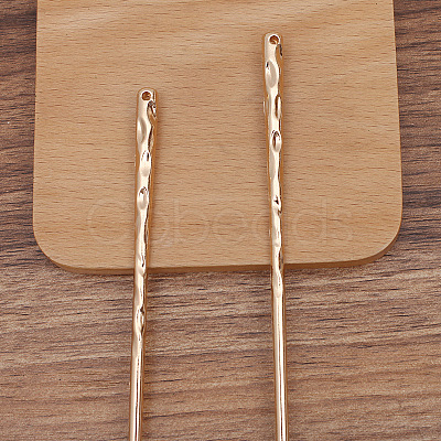 Alloy Hair Stick Findings PW-WG70408-03-1