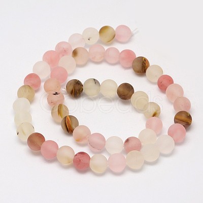 Tigerskin Glass Beads Strands G-D693-8mm-1