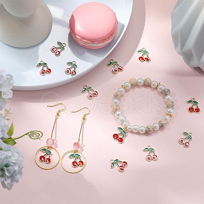 60Pcs Alloy Enamel Pendants ENAM-SC0003-86-1