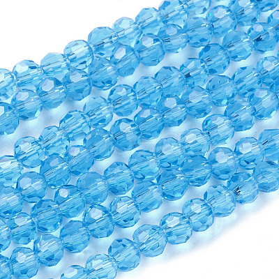 Glass Beads Strands EGLA-J042-4mm-07-1