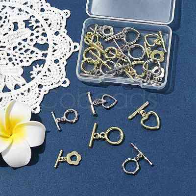 20Pcs 12 Styles Alloy Toggle Clasps FIND-FS0004-53-1