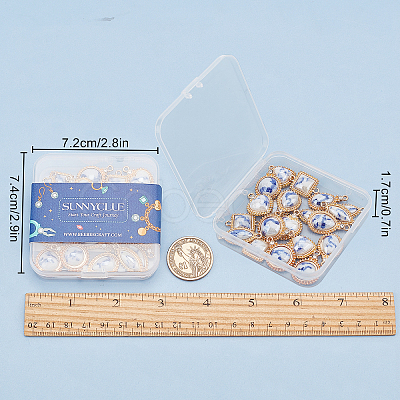 Porcelain Pendants KK-SC0001-66-1