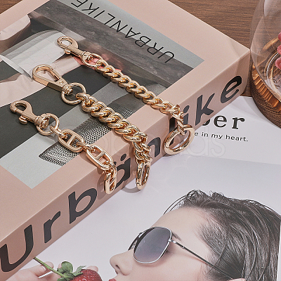 3Pcs 3 Style Alloy & Iron Link Chain Bag Strap Extenders FIND-CA0007-77-1