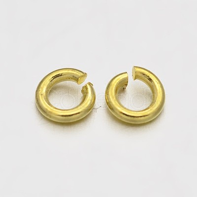 Brass Open Jump Rings KK-E647-16G-1